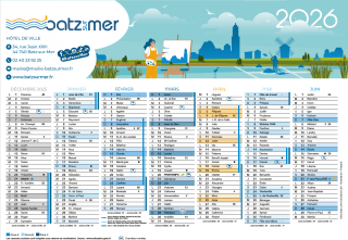 Calendrier 2026