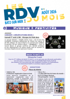 Les RDV d'Août 2026
