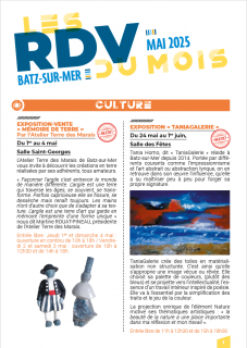Les Rendez-vous du mois de Mai 2025