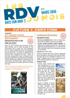 Les RDV de Mars 2026