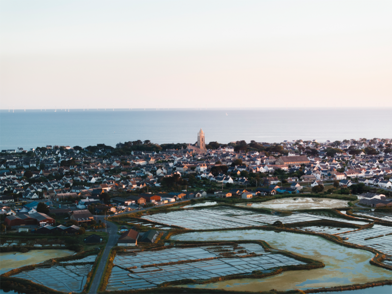 Between ocean and salt marshes