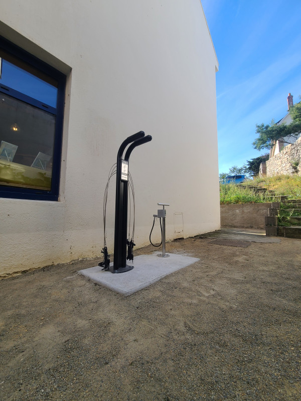 station de réparation pour vélo