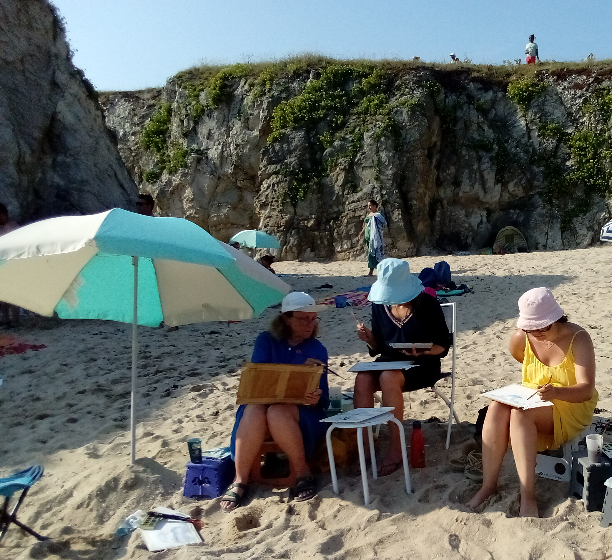Cours d'aquarelle en plein air - Laurence POITOU 