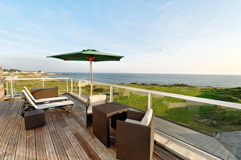 Hôtel Le Lichen de la Mer - Côte sauvage de Batz sur Mer - Terrasse extérieure