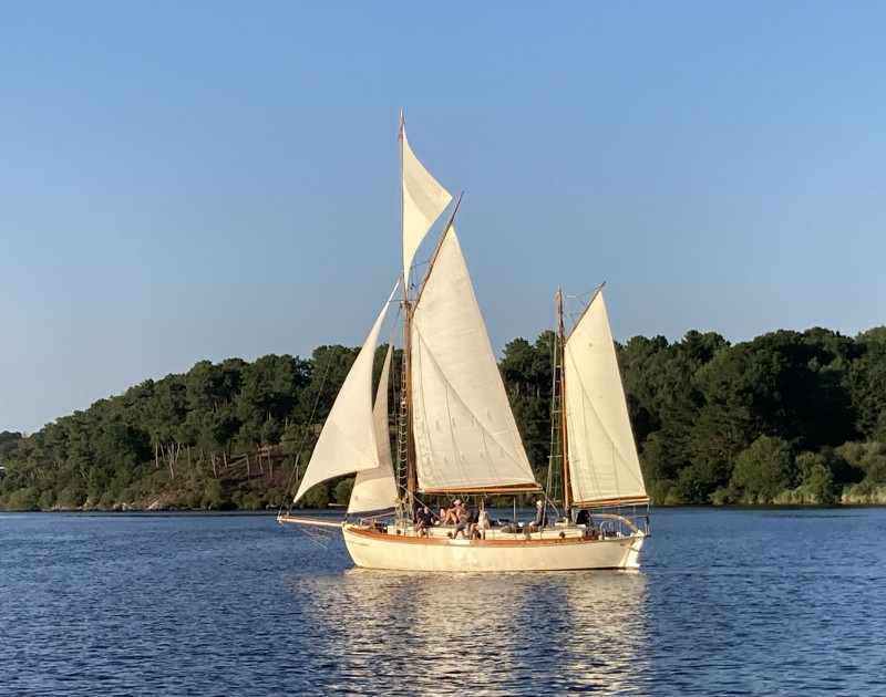 A bord de Morwenna - La VIlaine à la voile - La Roche Bernard
