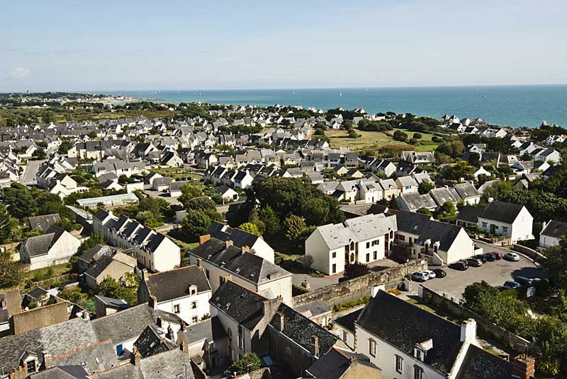 Vue aérienne depuis la Tour Saint-Guénolé