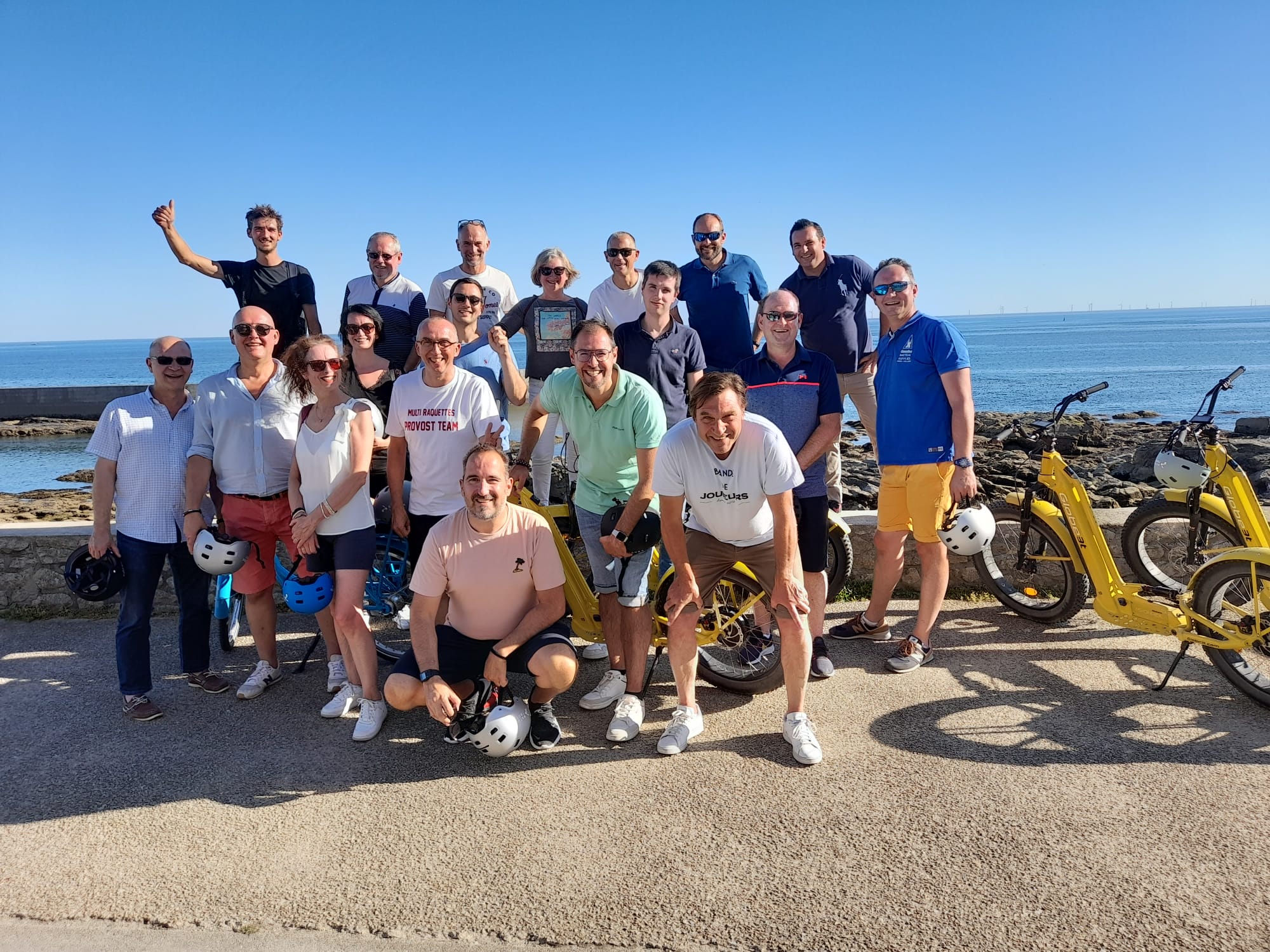 Natura Trott Location de trottinettes électriques au Pouliguen- Photo groupe