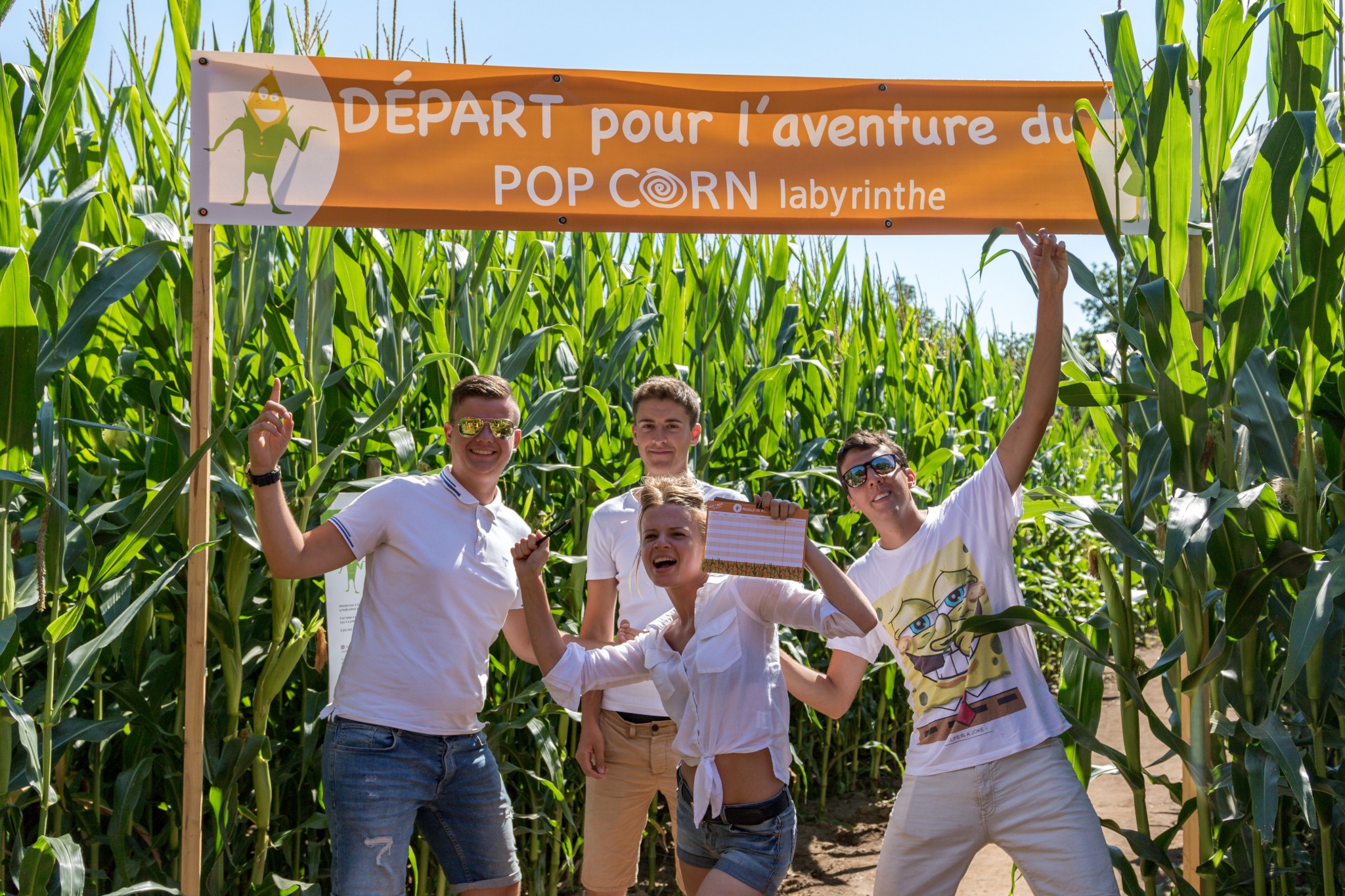 Pop Corn Labyrinthe photo entre ami Guérande