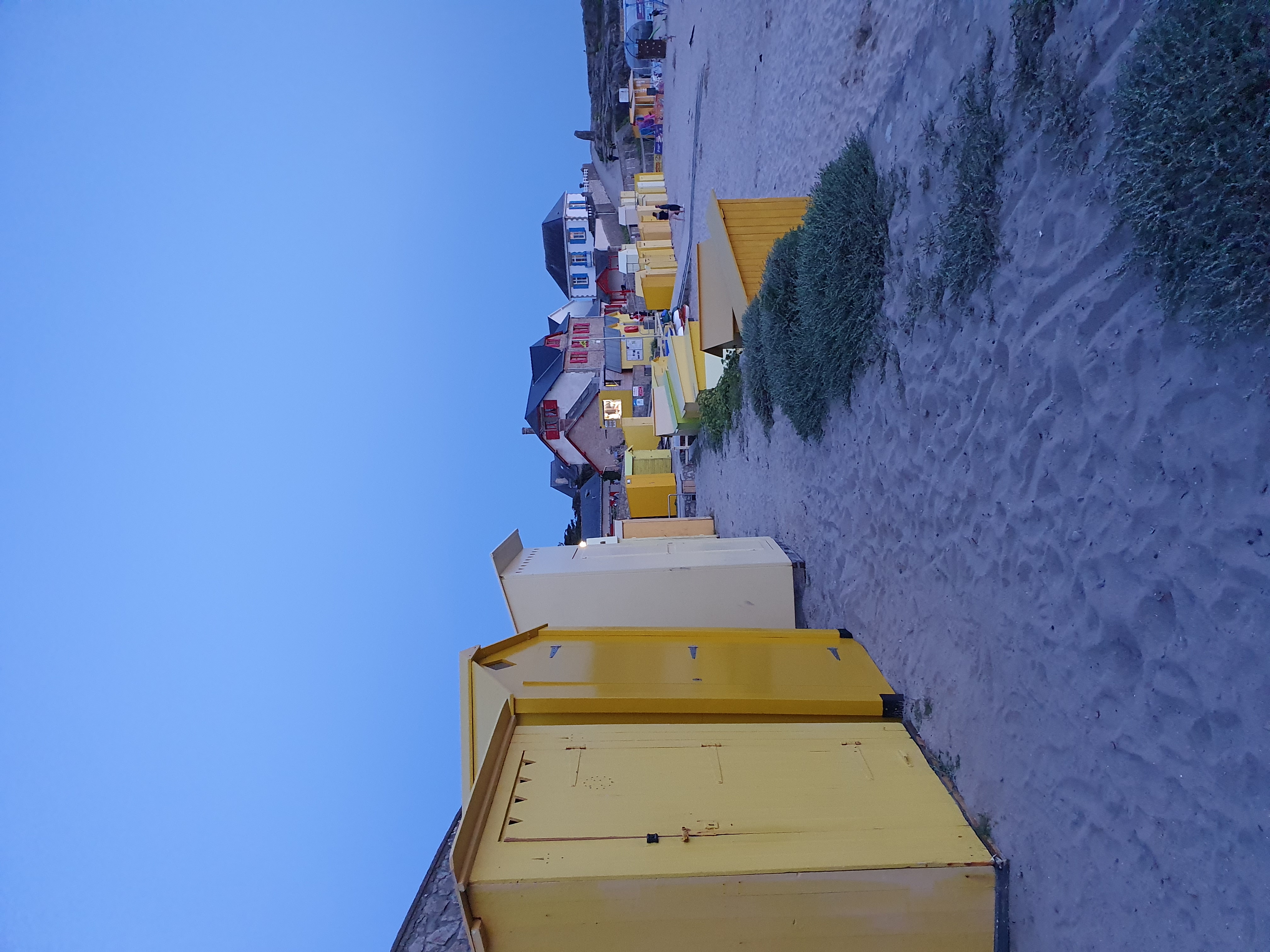 Parcours nocturne cabines de plage
