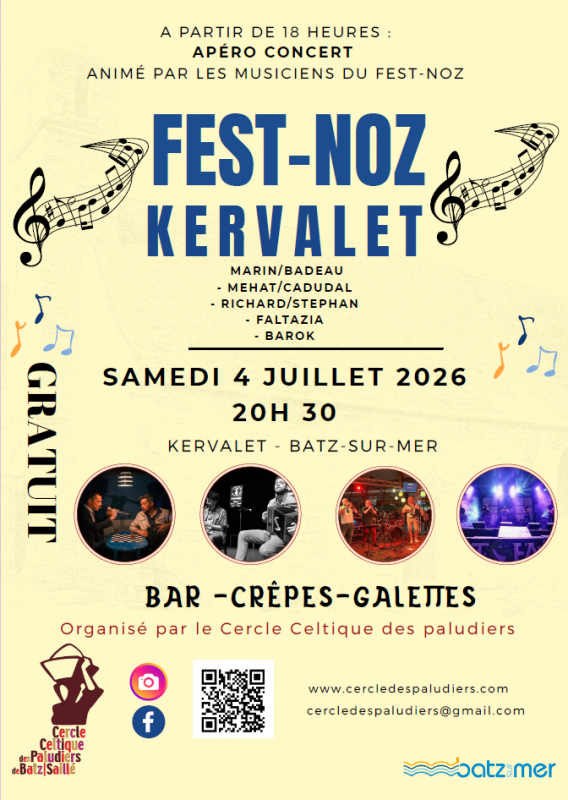 Affiche Fest noz - Batz-sur-Mer