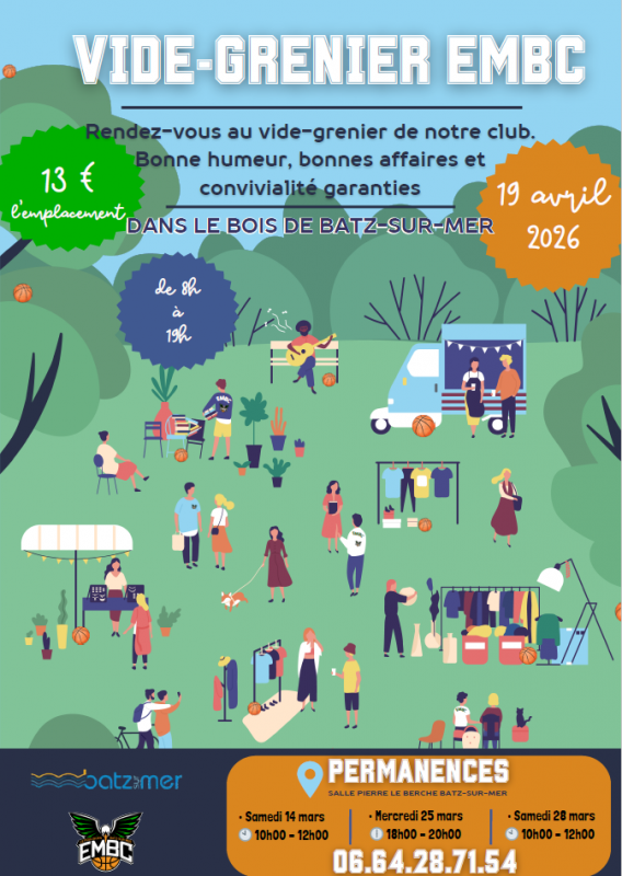 affiche vide greniers par EMBC affiche vide greniers par EMBC