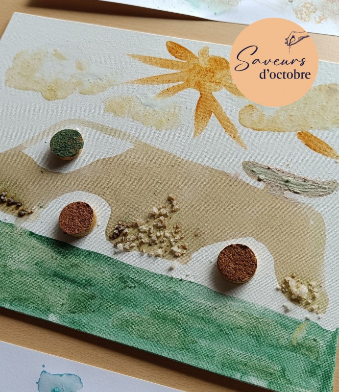 Atelier peinture végétale - Batz sur mer - Saveurs d'octobre