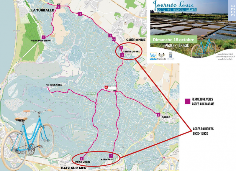 Carte 2026 de la Journée Douce dans les marais salants - Batz-sur-Mer Carte 2026 de la Journée Douce dans les marais salants - Batz-sur-Mer