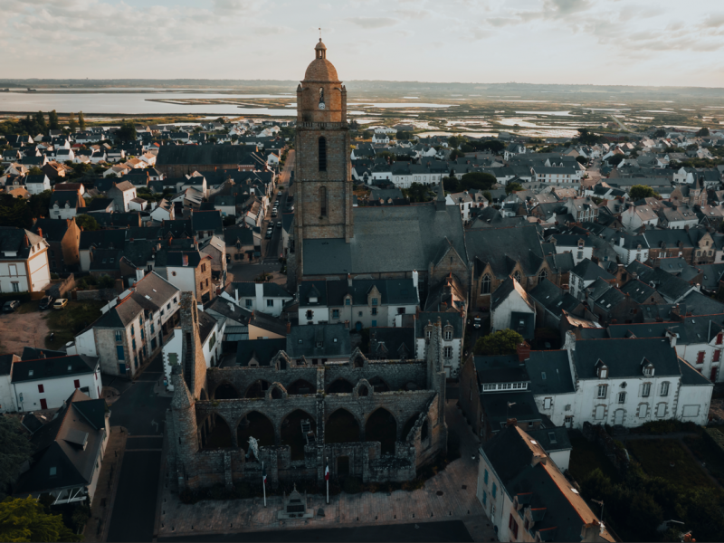 Vue du ciel - Chapelle du Mûrier